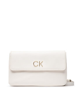 Calvin Klein Calvin Klein Borsetta Re-Lock Dbl Xbody W/Flap K60K609620 Bianco