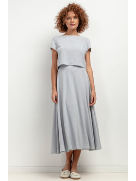 Tessita Tessita Spódnica SPÓDNICA_T400 _2_XS Szary Casual Fit