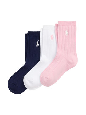Polo Ralph Lauren Polo Ralph Lauren 3er-Set hohe Kindersocken 447979308001 Bunt