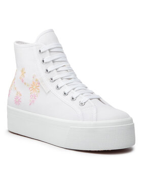 Superga Superga Sneakersy 2708 Flowers Embroidery S2121GW Bílá