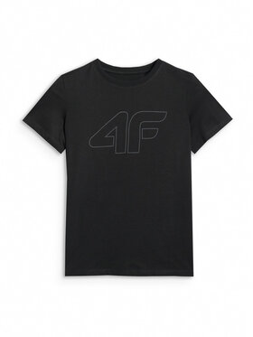 4F 4F T-Shirt BASIC+ Czarny Oversize