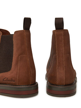 Clarks Gležnjarji Chelsea Jaxen Easy 26179436 Rjava