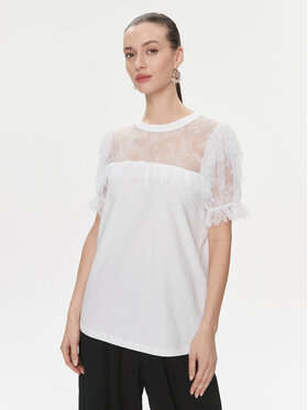 TWINSET TWINSET Bluzka 241TP2217 Biały Regular Fit