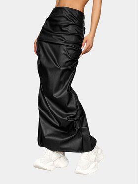 MADE BY SOCIETY MADE BY SOCIETY Spódnica maxi Fusta STATIC HORIZON - F27228 Czarny Basic Fit