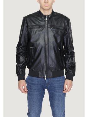 Peuterey Peuterey Cappotto SANDS LEATHER 06 Nero To Fit