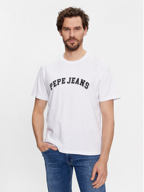 Pepe Jeans Pepe Jeans T-Shirt Clement PM509220 Biały Regular Fit