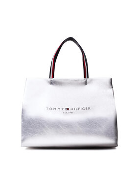 Tommy Hilfiger Tommy Hilfiger Sac à main Tommy Shopper Ew Tote AW0AW10801 Argent