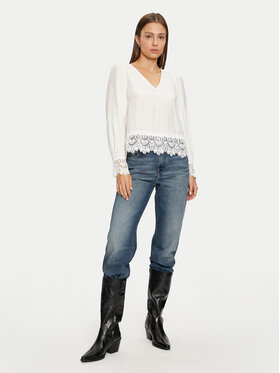 Vila Vila Särkpluus Lina 14103516 Valge Regular Fit