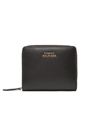 Tommy Hilfiger Tommy Hilfiger Μικρό Πορτοφόλι Γυναικείο Th Leather Slg Med Za Flap AW0AW17499 Μαύρο
