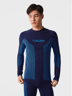 Togoshi Togoshi Тениска с дълъг ръкав THERMO TG22-TSML500 Тъмносин Slim Fit