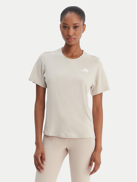 adidas adidas Tehnička majica Train Essentials 3-Stripes Workout JD6530 Bež Regular Fit