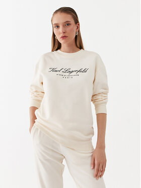 KARL LAGERFELD KARL LAGERFELD Суитшърт 231W1800 Екрю Regular Fit