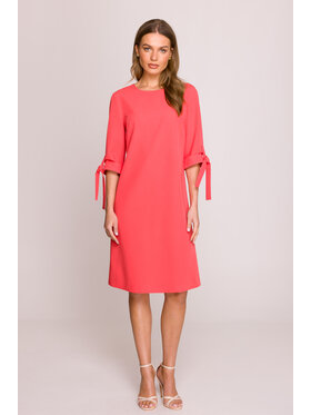 Stylove Stylove Večerní šaty S393 Oranžová Premium Fit