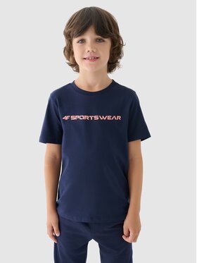 4F 4F T-Shirt 4FJWAW24TTSHM1552-30S Granatowy Regular Fit