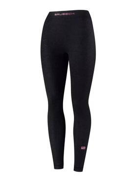 Brubeck Brubeck Legginsy LE1430W Merino WooL Czarny Regular Fit