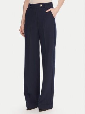 Maryley Maryley Spodnie materiałowe 25IB563/43BL Granatowy Regular Fit