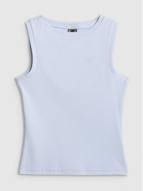 4F 4F Tank top ESSENTIAL 3 Niebieski jasny Slim Fit