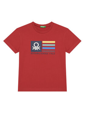 United Colors Of Benetton United Colors Of Benetton T-shirt 3I1XC10Q4 Rosso Regular Fit