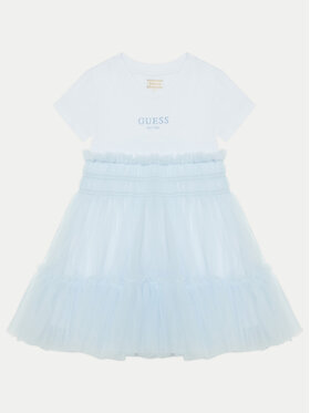 Guess Guess Ежедневна рокля K5RK14 K6YW0 Бял Regular Fit