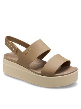 Crocs Crocs Sandali Brooklyn Low Wedge W 206453 Khaki