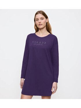 Triumph Triumph Koszula nocna Nightdresses NDK LSL 04 Fioletowy Regular Fit