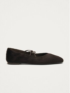 ALOHAS ALOHAS Baleriny Sway Soft Brown Leather Ballet Flats Brązowy