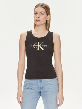 Calvin Klein Jeans Calvin Klein Jeans Τοπ Archival Monologo J20J223160 Μαύρο Slim Fit