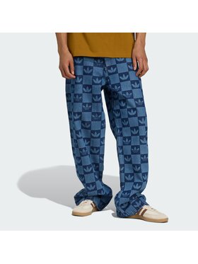 adidas adidas Spodnie materiałowe 152123 Błękitny Regular Fit