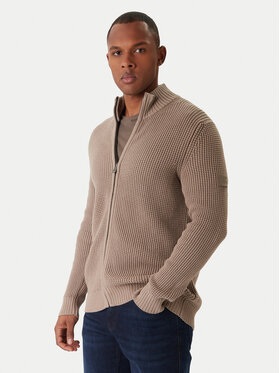 JOOP! Jeans JOOP! Jeans Kardigan Hajoros 30047664 Beżowy Modern Fit