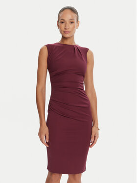 Rinascimento Rinascimento Rochie cocktail CFC0125332003 Vișiniu Slim Fit