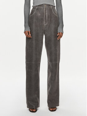 MVP Wardrobe MVP Wardrobe Tehisnahast püksid Solferino MVPI3PA195.0PELLE Hall Wide Leg