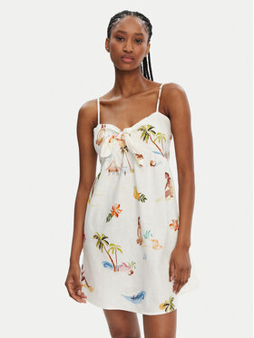 Seafolly Seafolly Letné šaty Isla Palm 55395-DR Écru Regular Fit