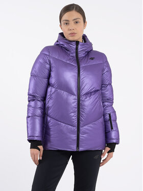 4F 4F Winterjacke 4FAW23TDJAF277 Violett Regular Fit