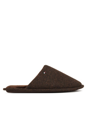 Tommy Hilfiger Tommy Hilfiger Παντόφλες Σπιτιού Herringbone House Shoe FM0FM06018 Σκούρο καφέ