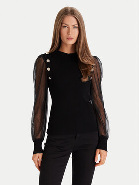 Morgan Morgan Bluse 252-MALIA Schwarz Regular Fit
