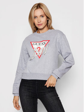 Guess Guess Bluza Icon W1YQ0C K68I0 Szary Regular Fit