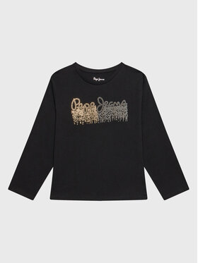 Pepe Jeans Pepe Jeans Bluzka Beccie PG502906 Czarny Regular Fit