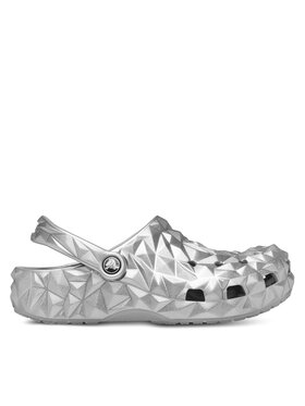 Crocs Crocs Šlepetės Cls Metallic Geometric Clog 210002 Sidabrinė