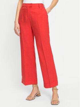 Olsen Olsen Pantaloni din material 14002165 Roșu Straight Fit