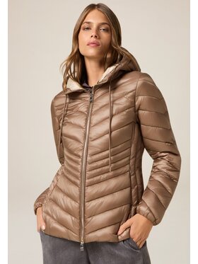 Oltre Oltre Kurtka puchowa F609R001425N022 Écru Slim Fit