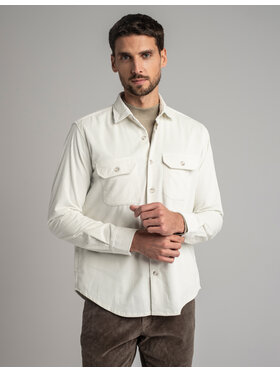 Borgio Borgio Koszula velletri_00613 Écru Relaxed Fit