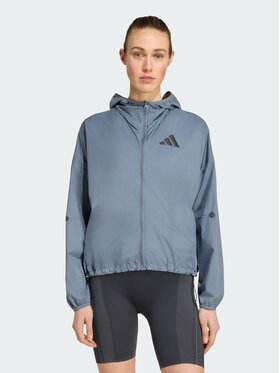 adidas adidas Kurtka do biegania 165376 Czarny Loose Fit