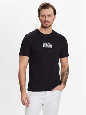 Calvin Klein Calvin Klein T-Shirt Cloud Logo T-Shirt K10K111119 Czarny Regular Fit