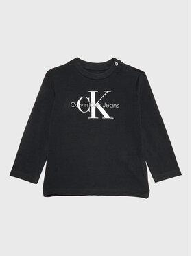 Calvin Klein Jeans Calvin Klein Jeans Bluzka Monogram IN0IN00005 Czarny Regular Fit