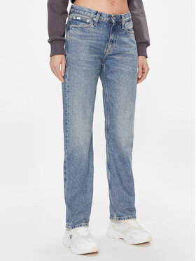 Calvin Klein Jeans Calvin Klein Jeans Τζιν Low Rise Straight J20J222437 Σκούρο μπλε Straight Fit
