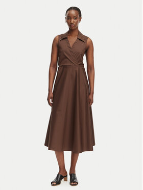 Fracomina Fracomina Strickkleid FS26SD2010W40201 Braun Regular Fit