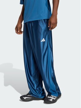 adidas adidas Spodnie materiałowe 158746 Niebieski Loose Fit