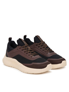 Calvin Klein Calvin Klein Sneakersy Light Eva Run Lace Sock Mm HM0HM02164 Brązowy