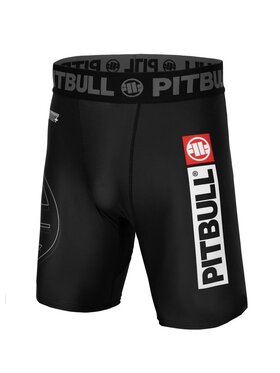 PITBULL PITBULL Szorty sportowe Spodenki kompresyjne Hilltop Sports XL Czarny Slim Fit