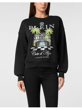 PHILIPP PLEIN PHILIPP PLEIN Mikina 24893 Čierna Regular Fit